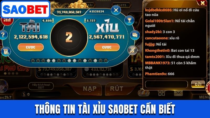 TÀI XỈU SAOBET - ĐIỂM ĐẾN QUEN THUỘC CỦA TAY CHƠI ĐỎ ĐEN 8 HÌNH THỨC TÀI XỈU SAOBET BẠN CẦN BIẾT