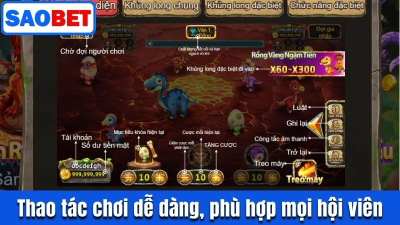 THỢ SĂN RỒNG SAOBET - TỰA GAME BẮN CÁ KHÔNG THỂ BỎ QUA 9 THAO TÁC CHƠI DỄ DÀNG, PHÙ HỢP MỌI HỘI VIÊN