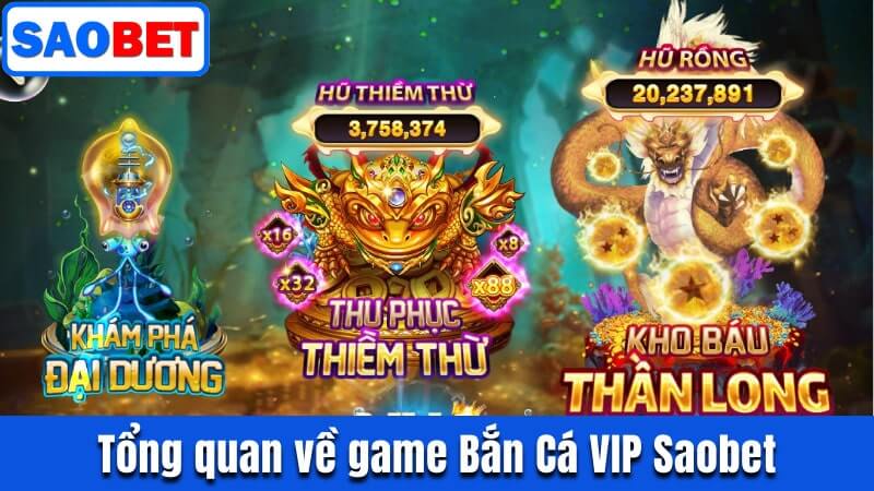 BẮN CÁ VIP SAOBET | SĂN HŨ RỒNG GIÁ TRỊ THƯỞNG CỰC KHỦNG 8 TỔNG QUAN VỀ TRÒ CHƠI BẮN CÁ VIP SAOBET
